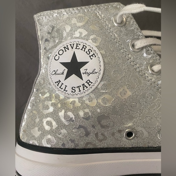 Converse Glitter Leopard Spot, Women’s Size 9 - Picture 2 of 9